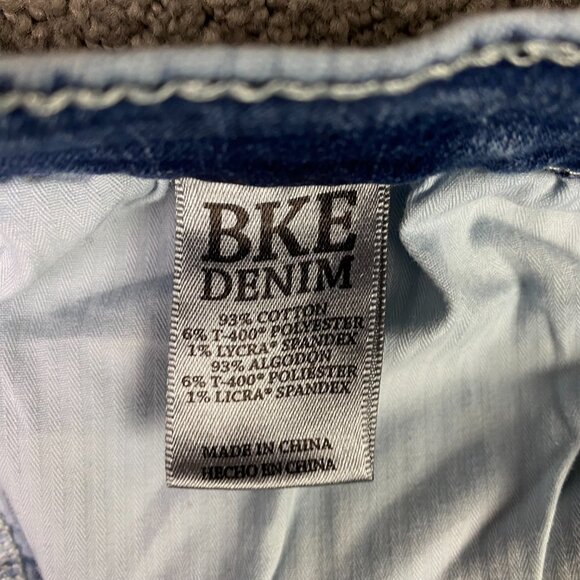 BKE Jake Bootleg Jeans Men's 36R Measures 34 x 30 Blue Stretch Denim Bootcut - Picture 8 of 14